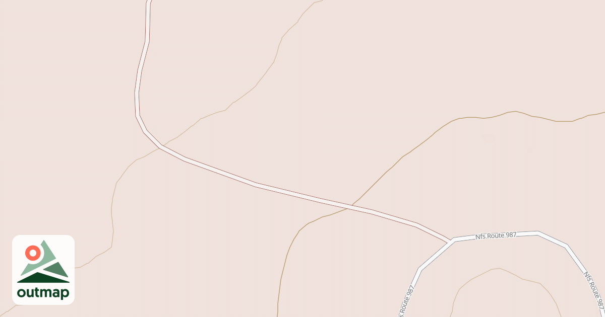 Map of EAST CREAM CREEK N
