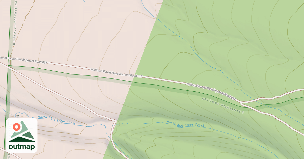 Map of REESE RIVER - OPHIR CREEK