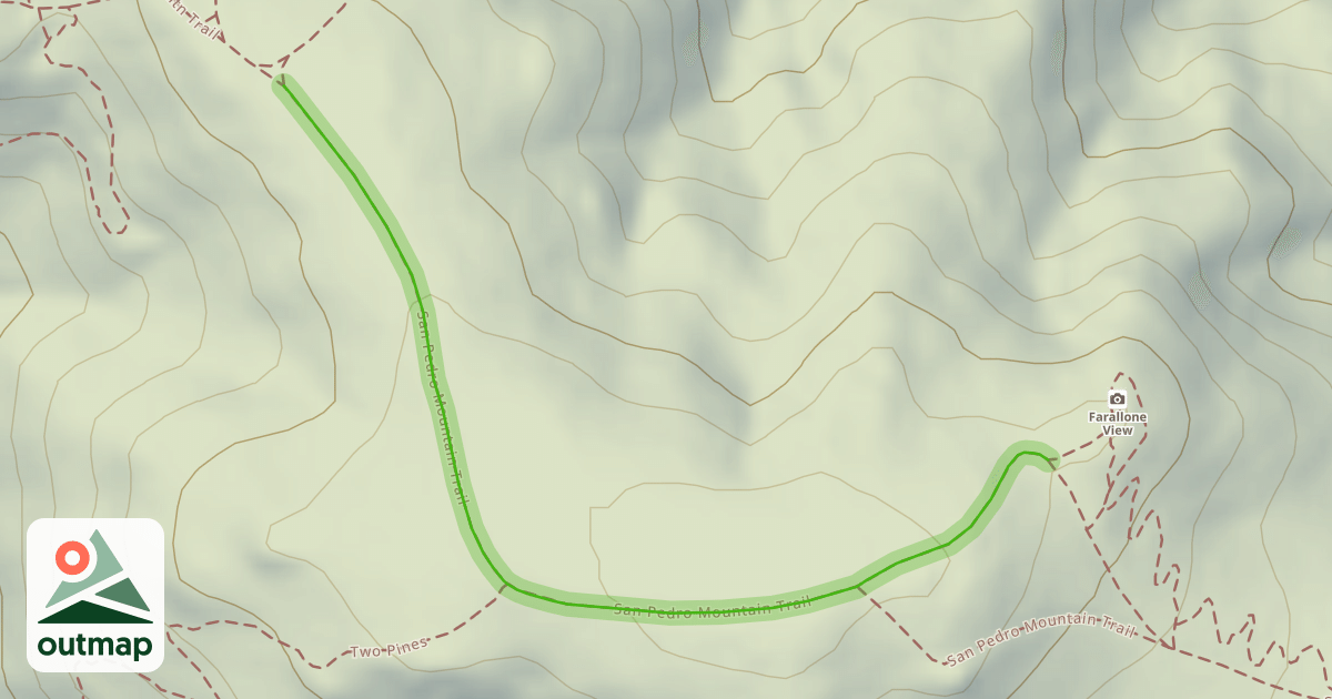 Map of San Pedro Mountain Trail