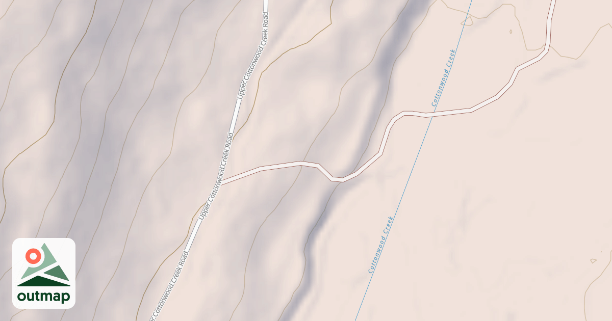 Map of COTTONWOOD CREEK E
