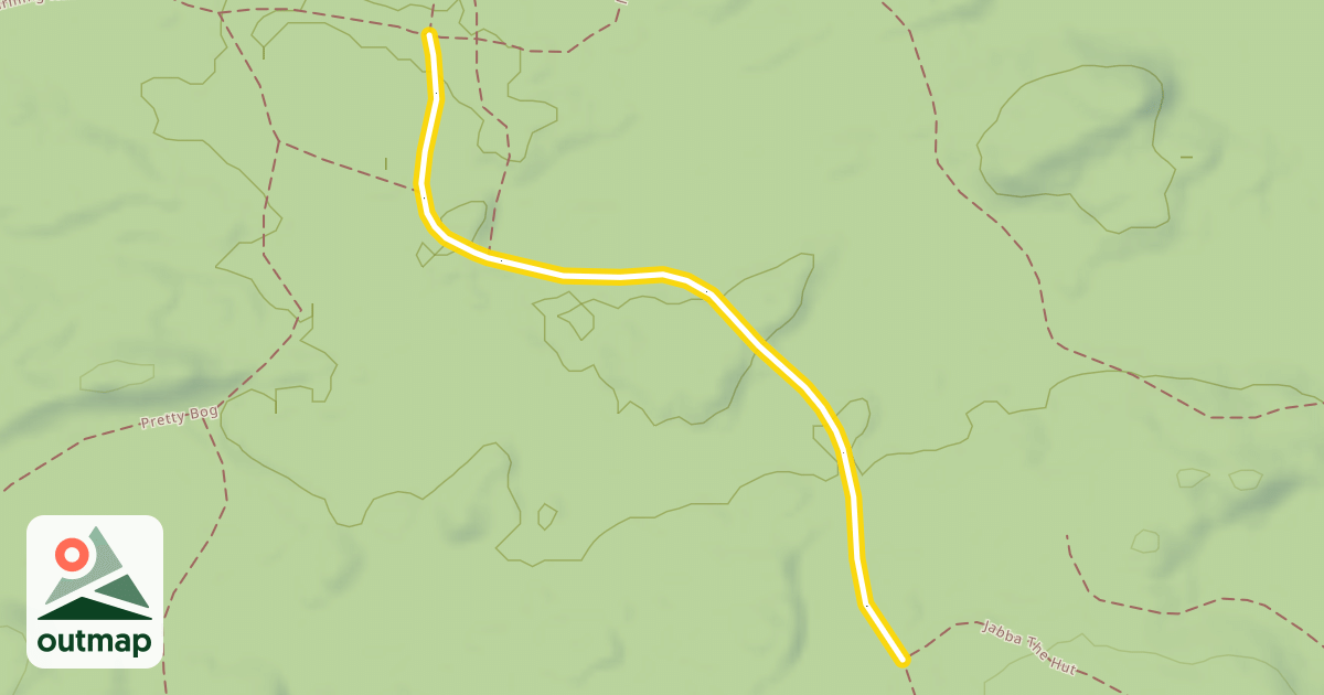 Map of Warming Hut Trail