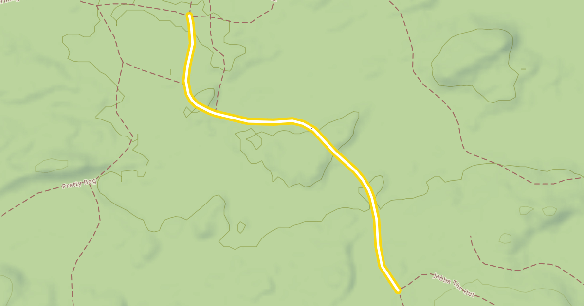 Map preview of Warming Hut Trail