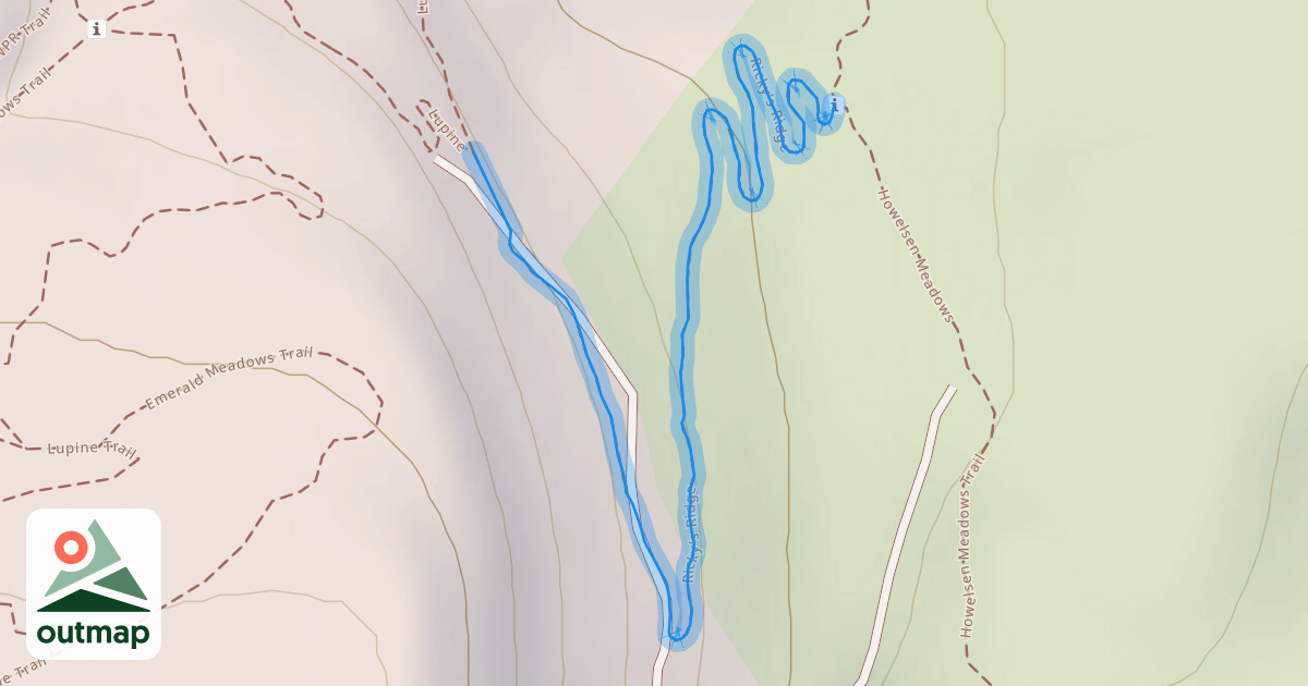 Map of Ricky's Ridge