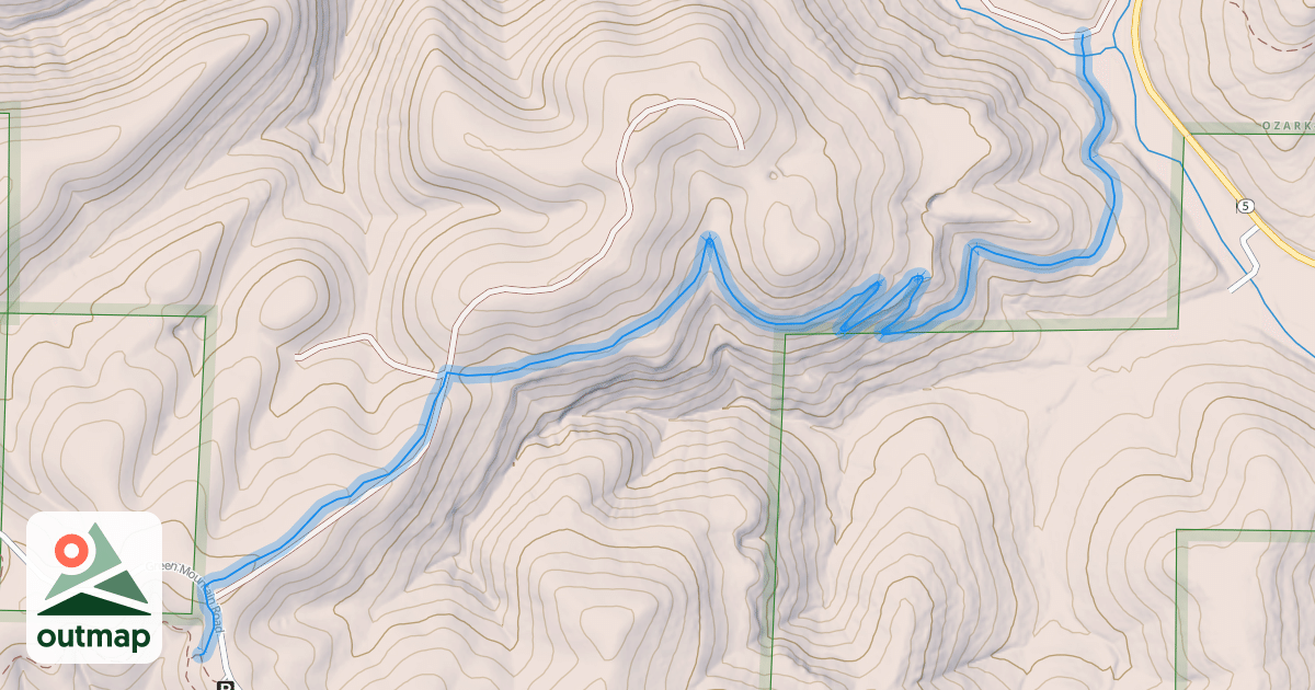 Map of Scrappy Mountain Loop - Section 5