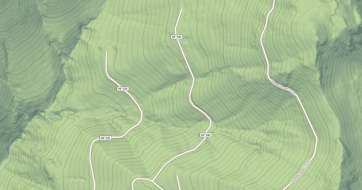 Map preview of USFS National Forest System Roads {F89A3AE7-D81C-4DDD-ABBB-070D3464C1A2}
