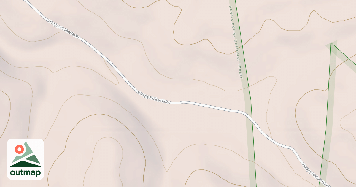 Map of HUNGRY BRANCH