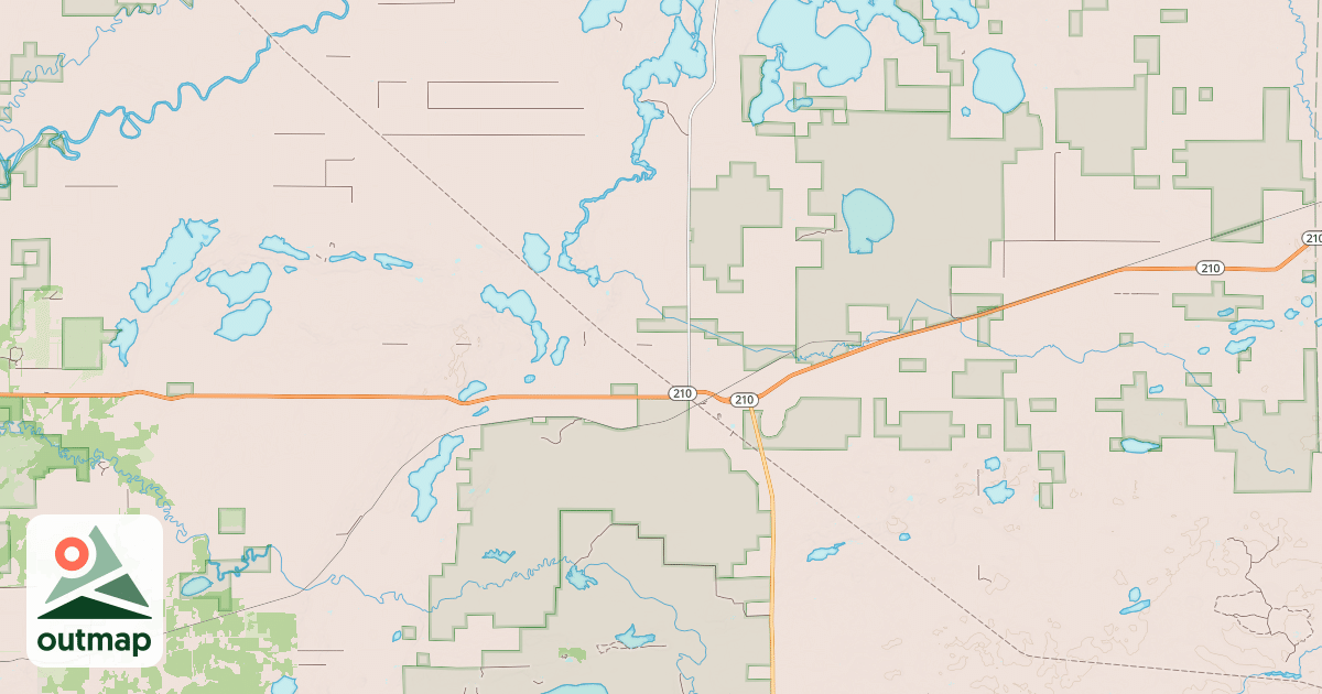 Map of Soo Line North: Aitkin