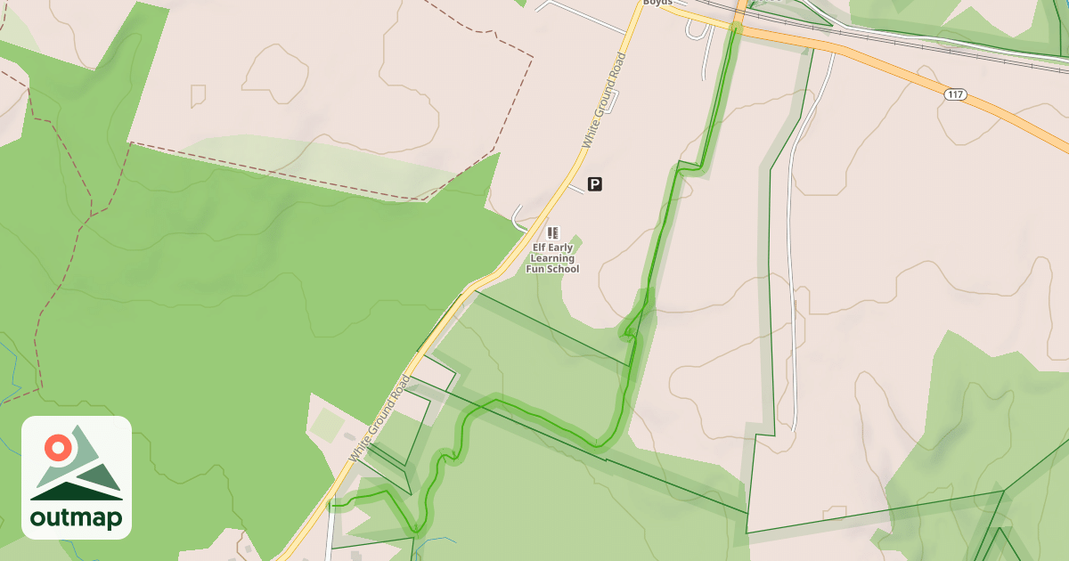 Map of Hoyles Mill Trail