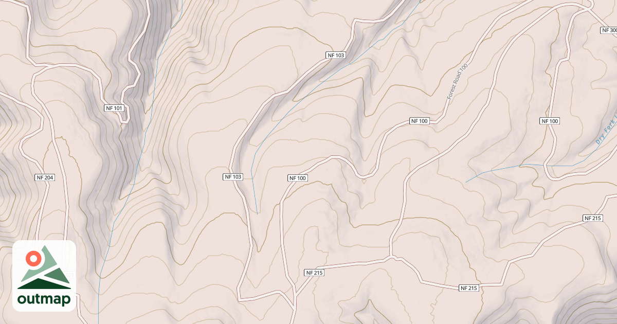 Map of USFS National Forest System Roads {7DB91C5A-C9DF-4E83-89CE-BCBAD7F036F8}