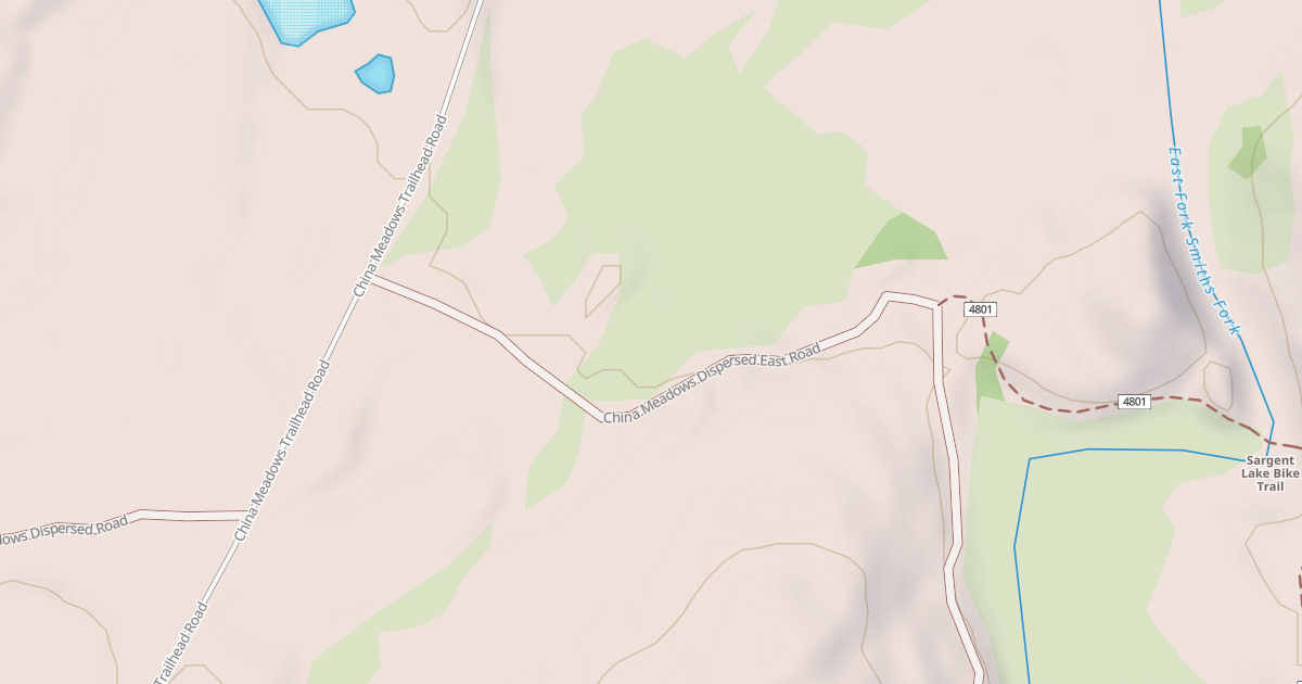 Map preview of CHINA MEADOWS DISPERSED EAST