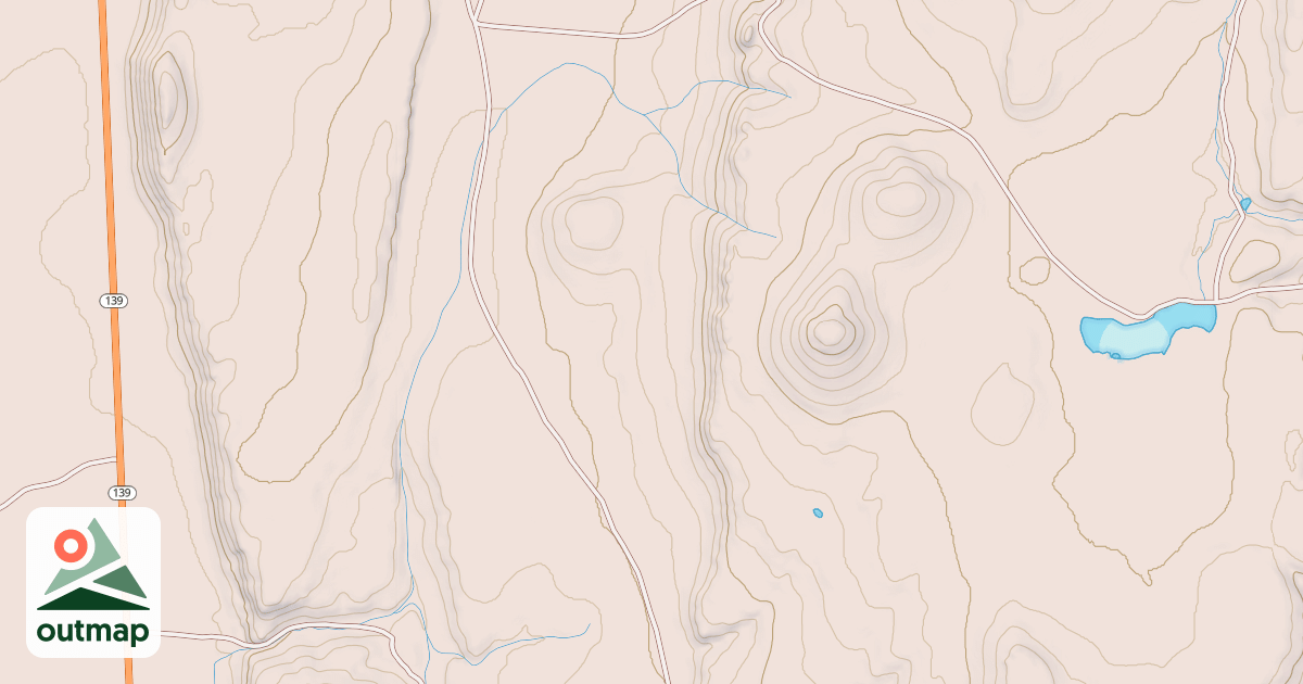 Map of HARVEY LAKE SPUR