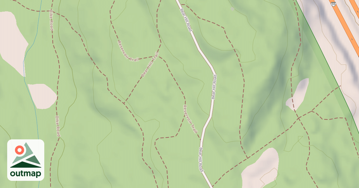 Map of Mountain Bike Loop