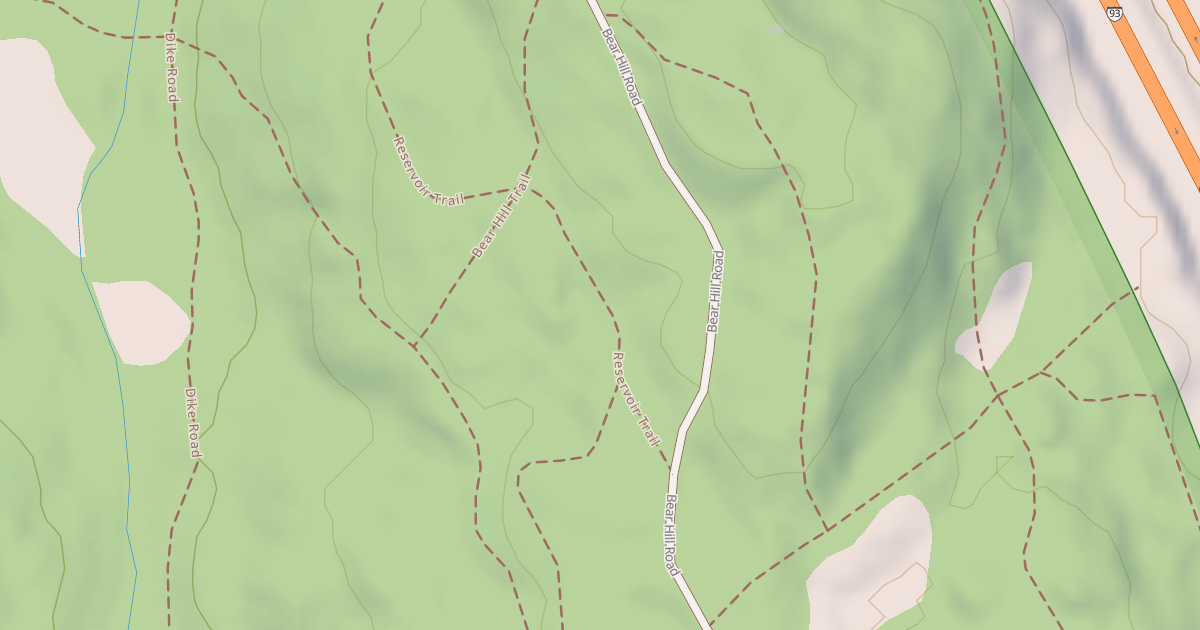 Map preview of Mountain Bike Loop