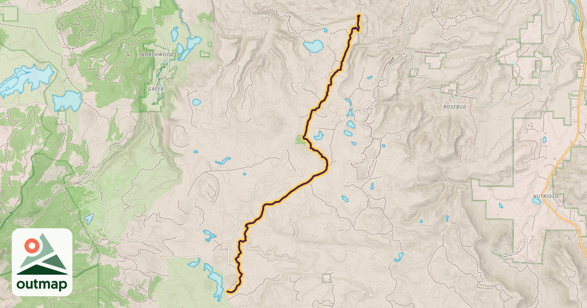 Map of Overland Trail #615