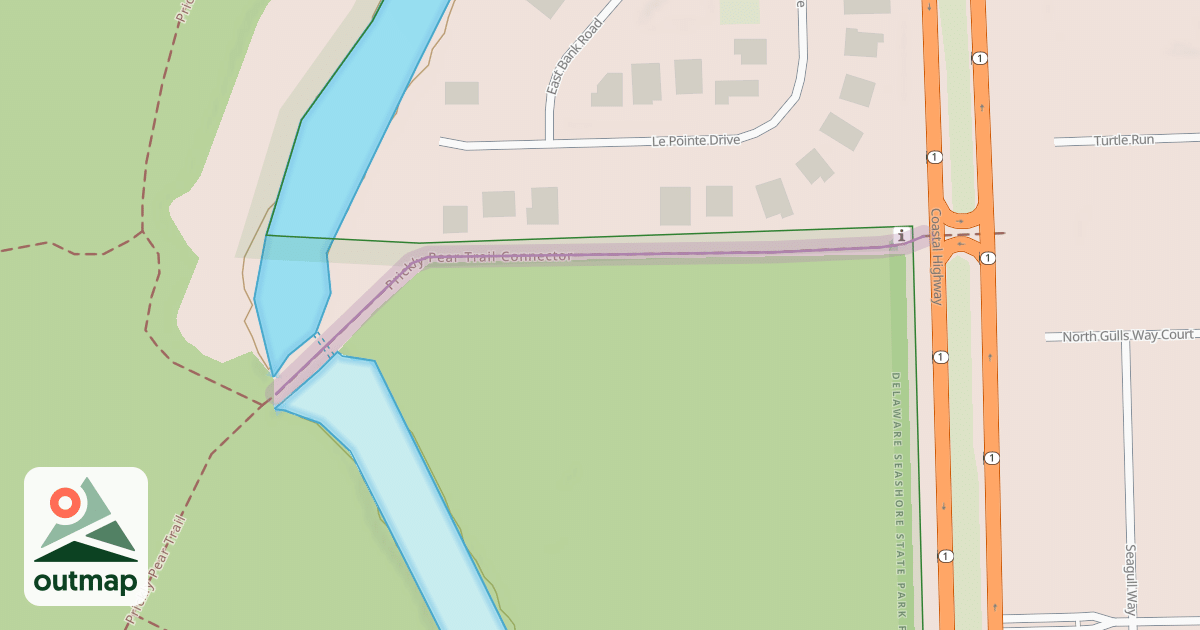 Map of Prickly Pear Trail Connector