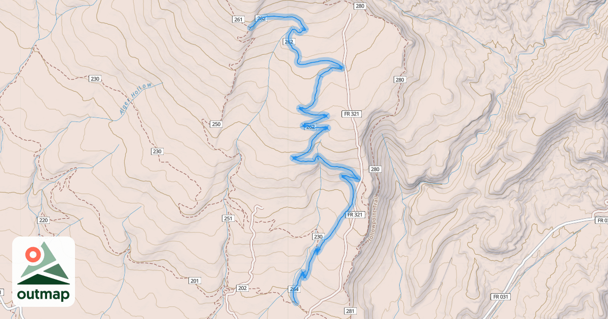 Map of Just My Pinyon Trail