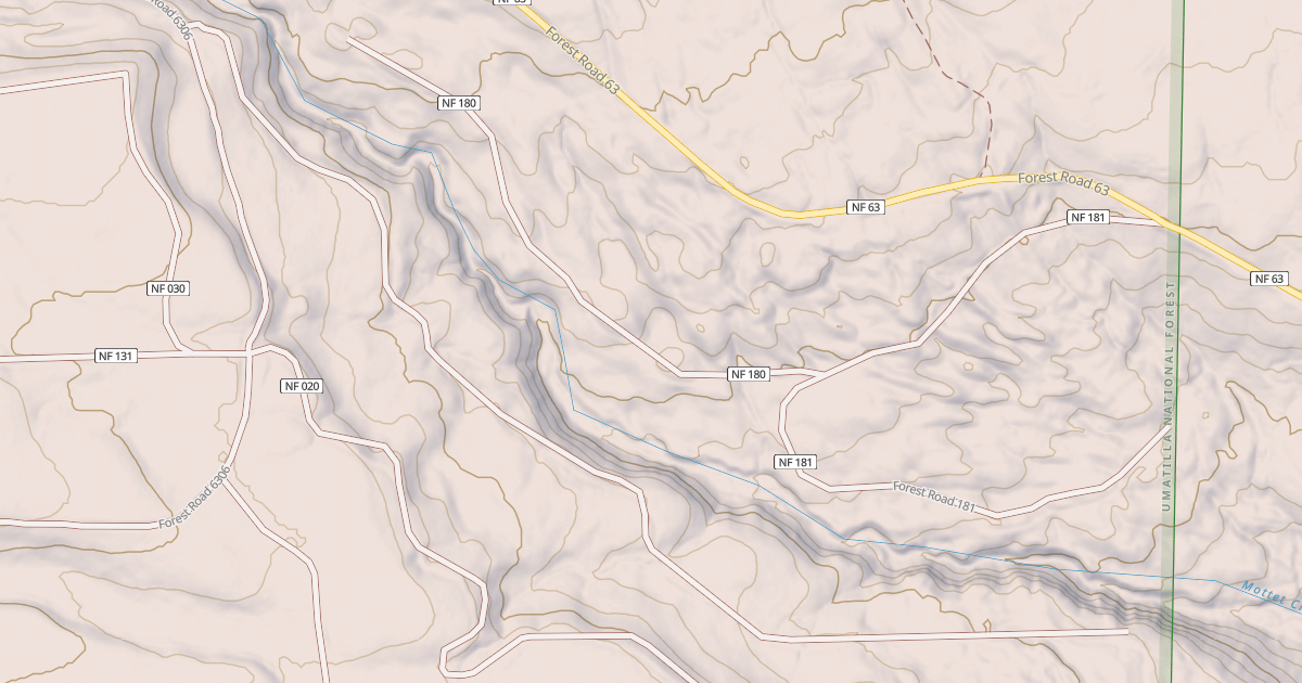 Map preview of USFS Motor Vehicle Use Map Roads {D1AB475D-F672-41EB-8FF3-3F0132CBFE7B}
