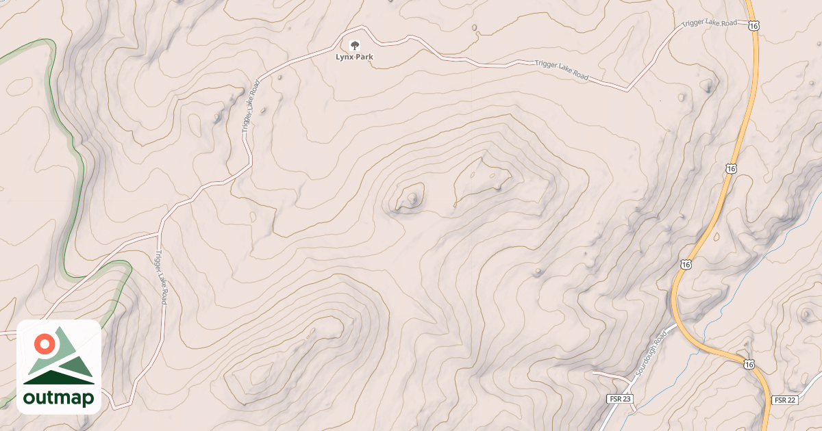 Map of TRIGGER LAKE