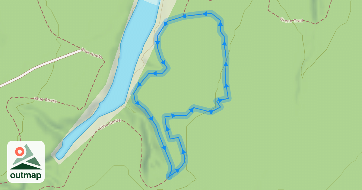 Map of Blue Route