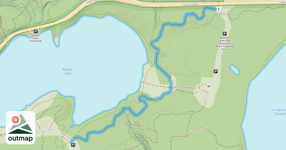 Map of Yellow Single Track Trail