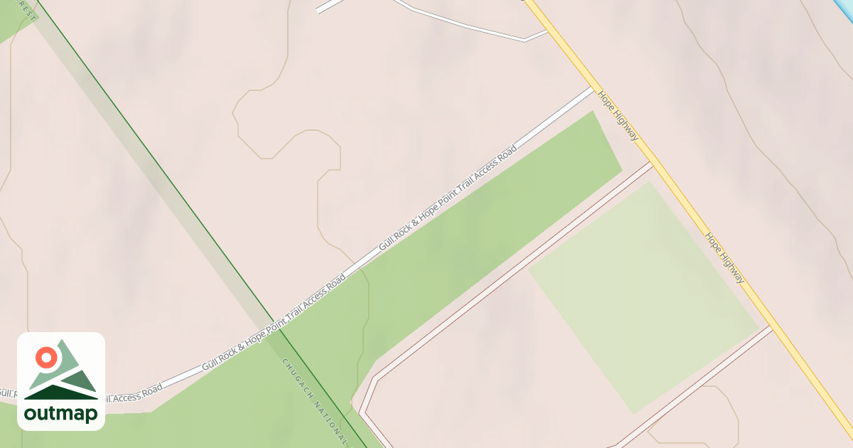 Map of PORCUPINE TRAILHEAD ROAD