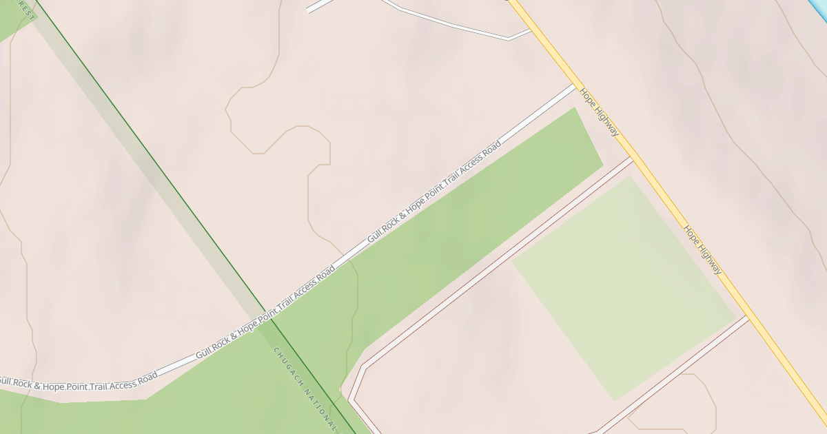 Map preview of PORCUPINE TRAILHEAD ROAD