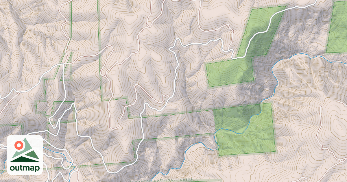 Map of CAMP CREEK