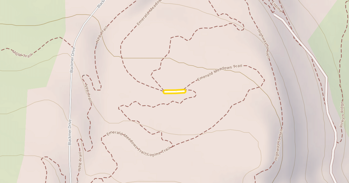Map preview of Lupine Trail