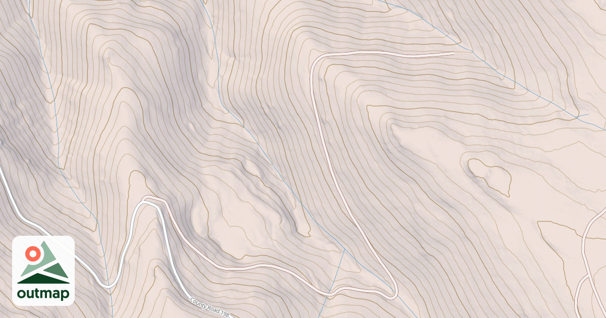 Map of HUNTERS RIDGE SPUR