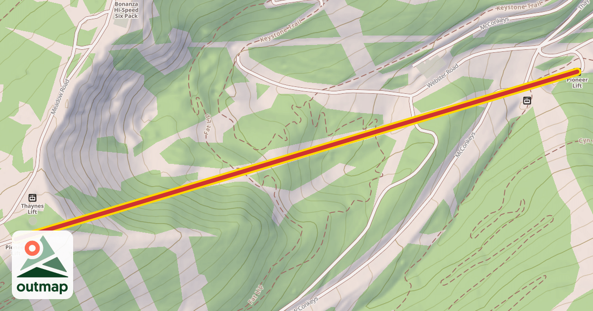 Map of Pioneer Lift