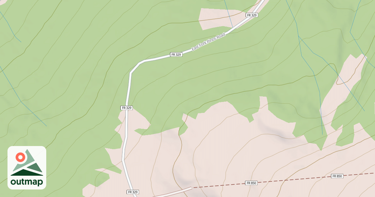 Map of EAST FORK PINOS
