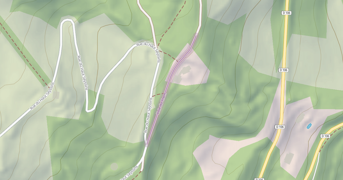 Map preview of Voie du Tram