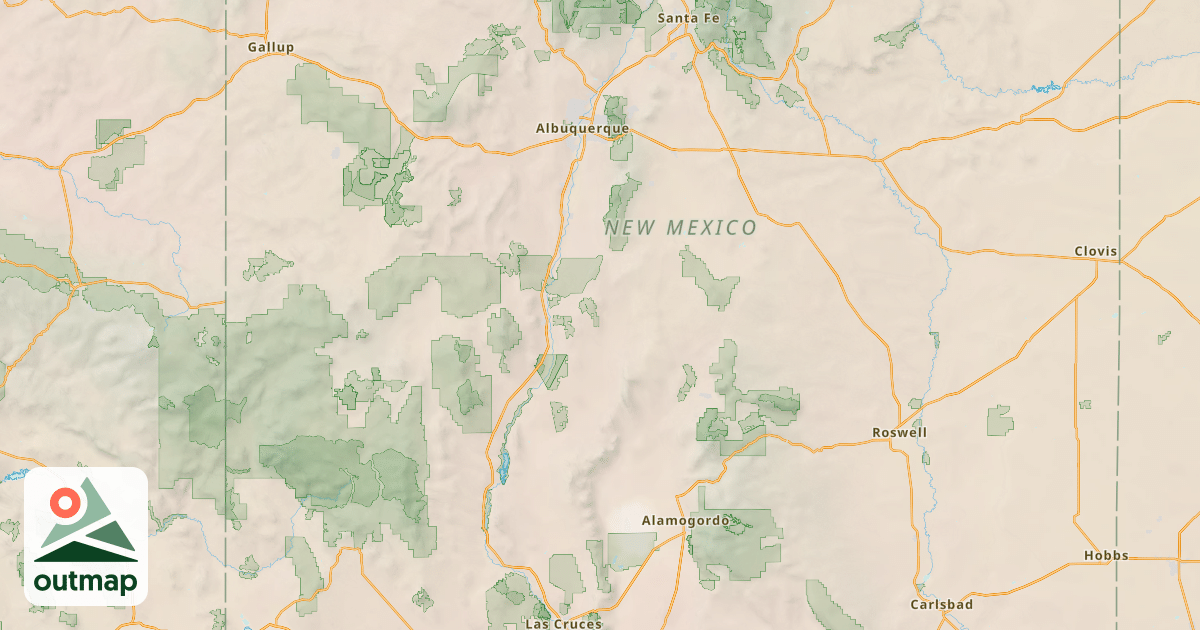 Map of El Camino Real De Tierra Adentro Nht