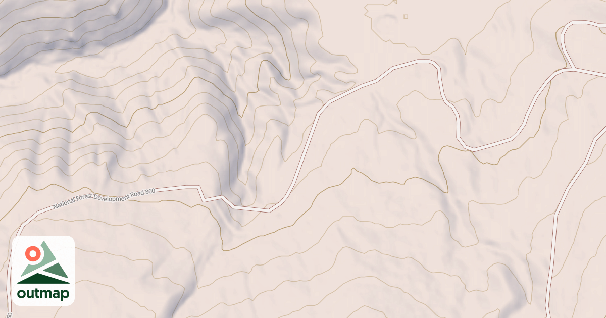 Map of USFS Motor Vehicle Use Map Roads {69D7B11A-8C33-42F9-9B0C-83FEBD1A6812}