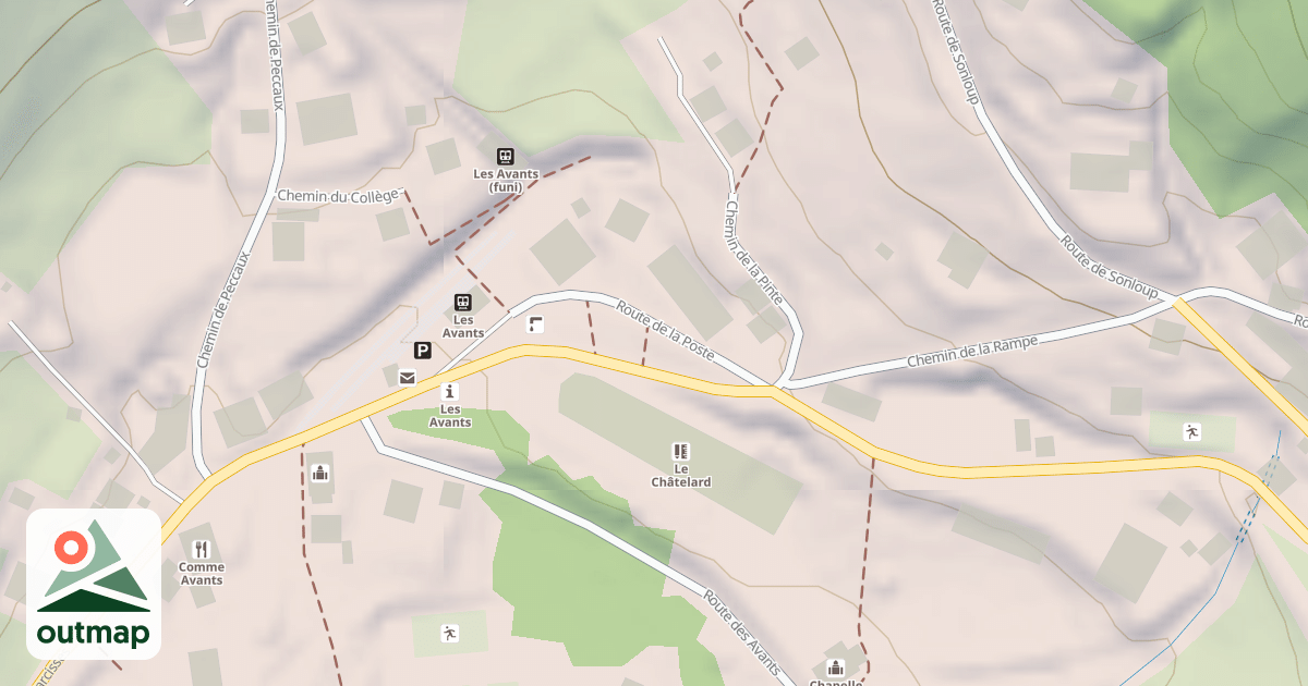 Map of Route de la Poste
