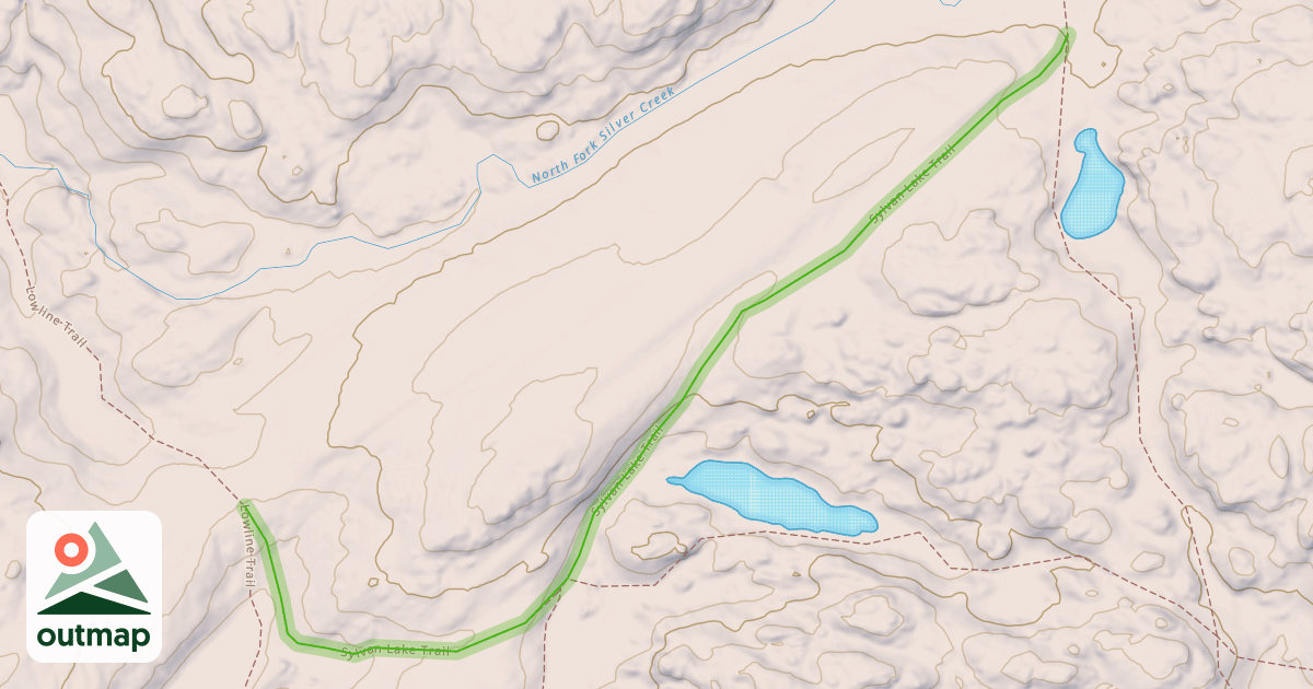 Map of Sylvan Lake Trail