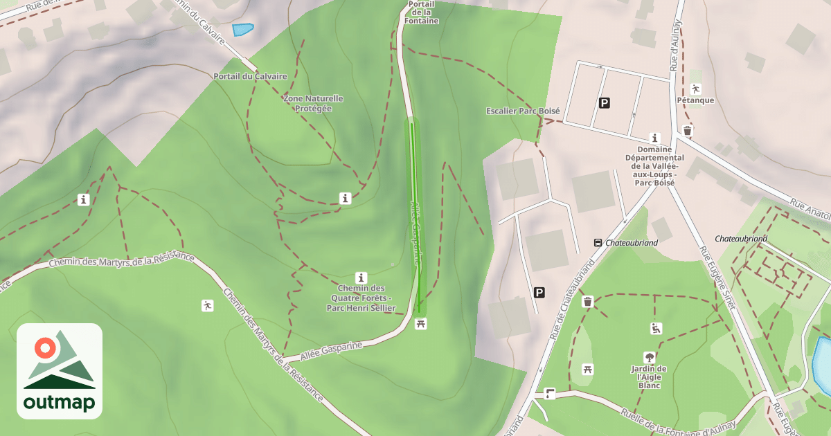 Map of Allée Gasparine