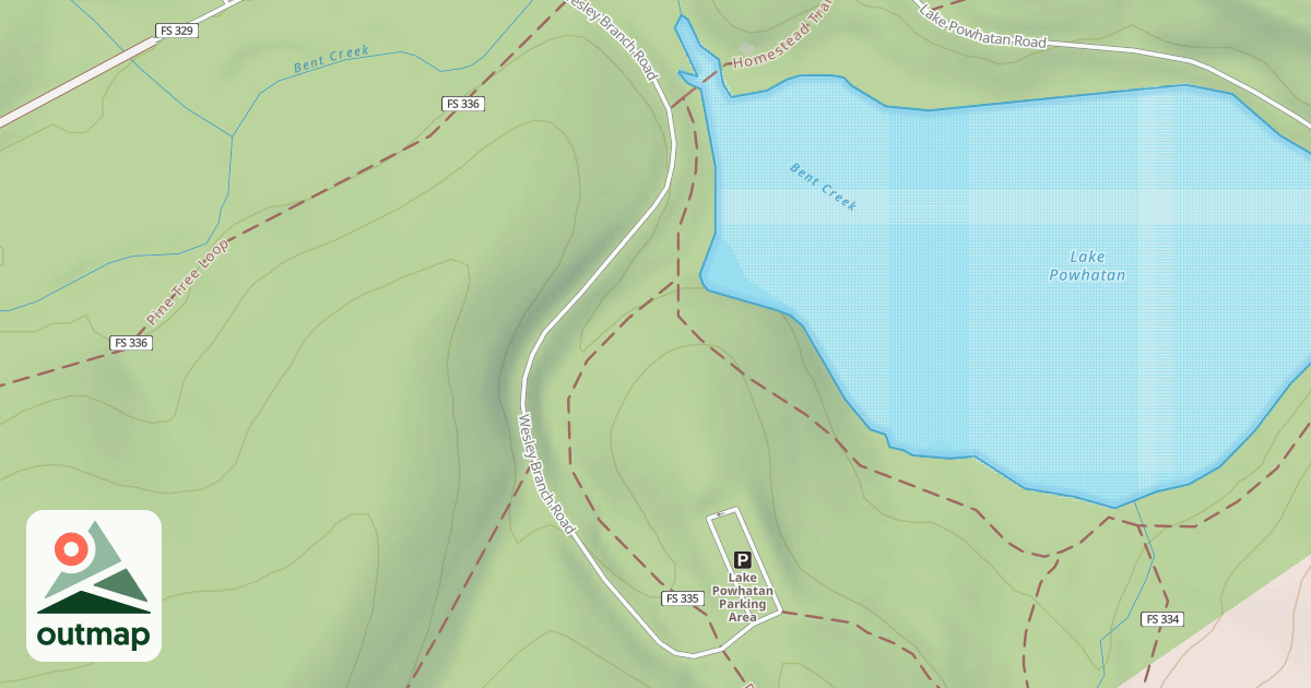 Map of POWHATAN ACCESS