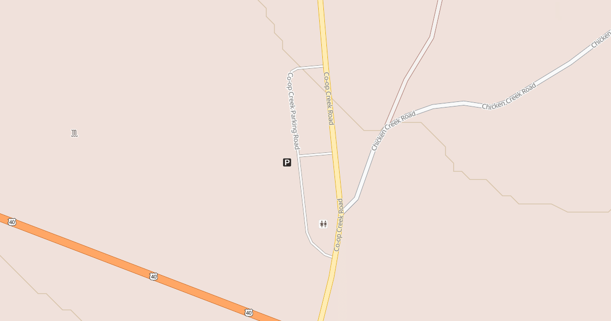 Map preview of CO-OP CREEK PARKING