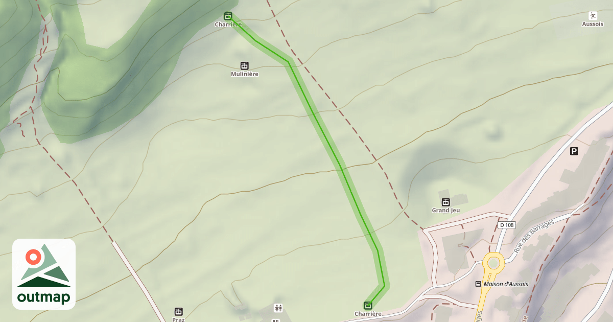 Map of Charrière
