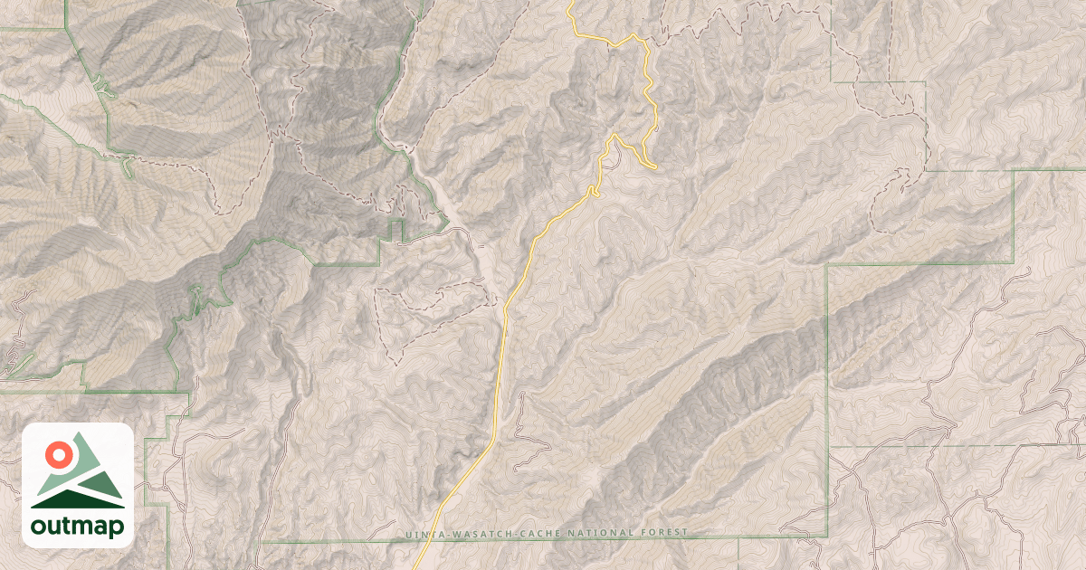 Map of Nebo Loop Winter