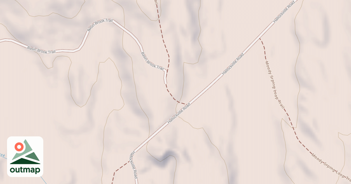 Map of Basin Brook Trail