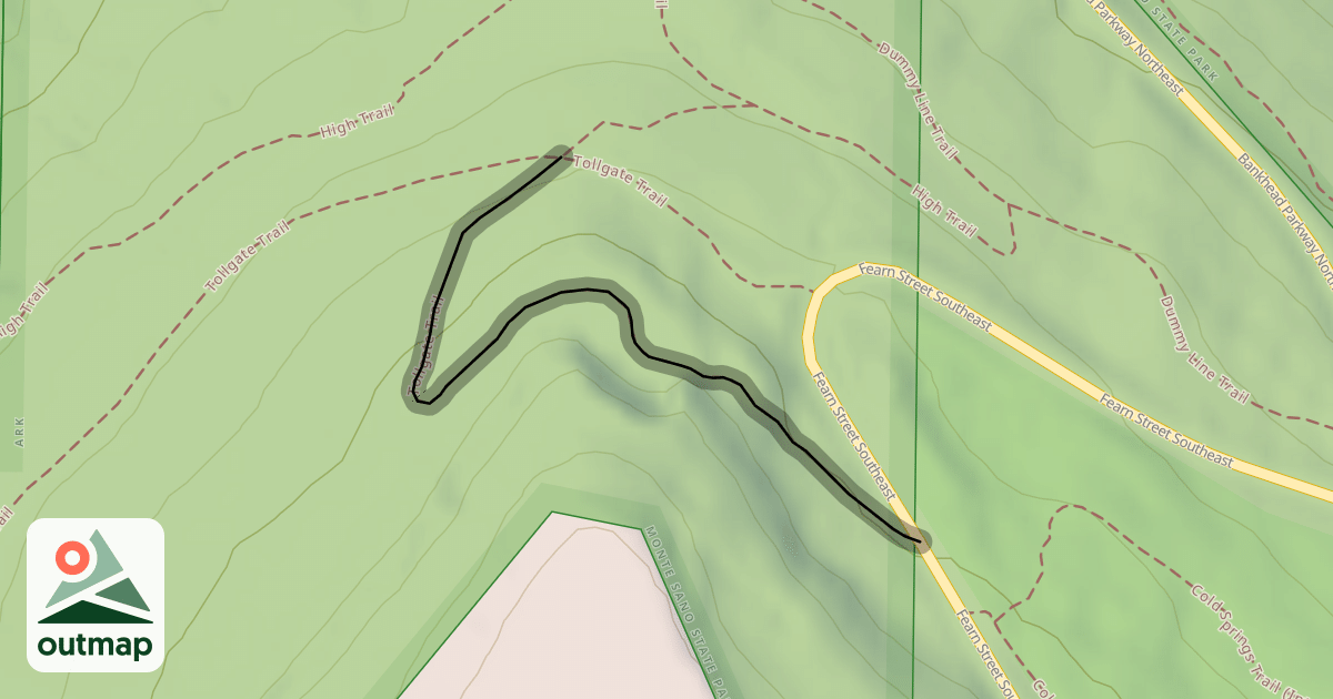 Map of Tollgate Trail