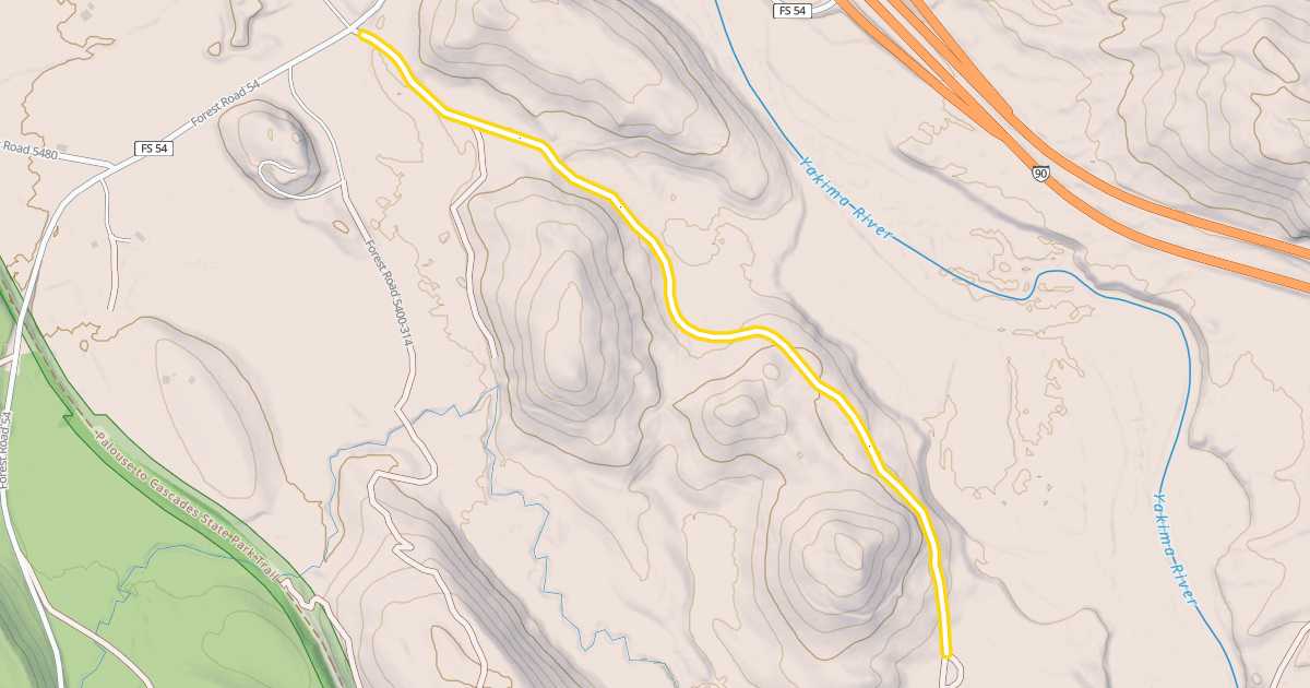 Map preview of Forest Road 5400-403