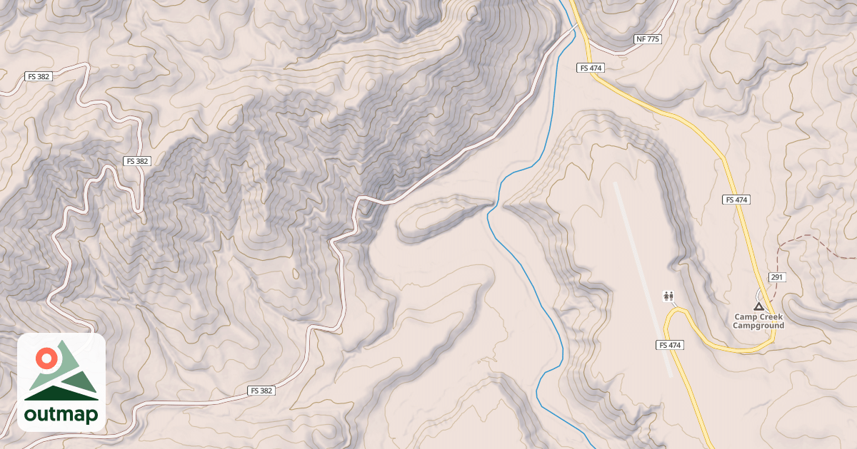 Map of Cougar Creek