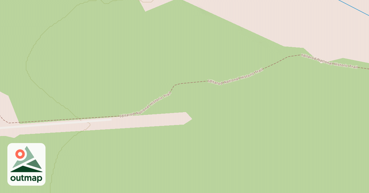 Map of Willow to Nome Winter Trail