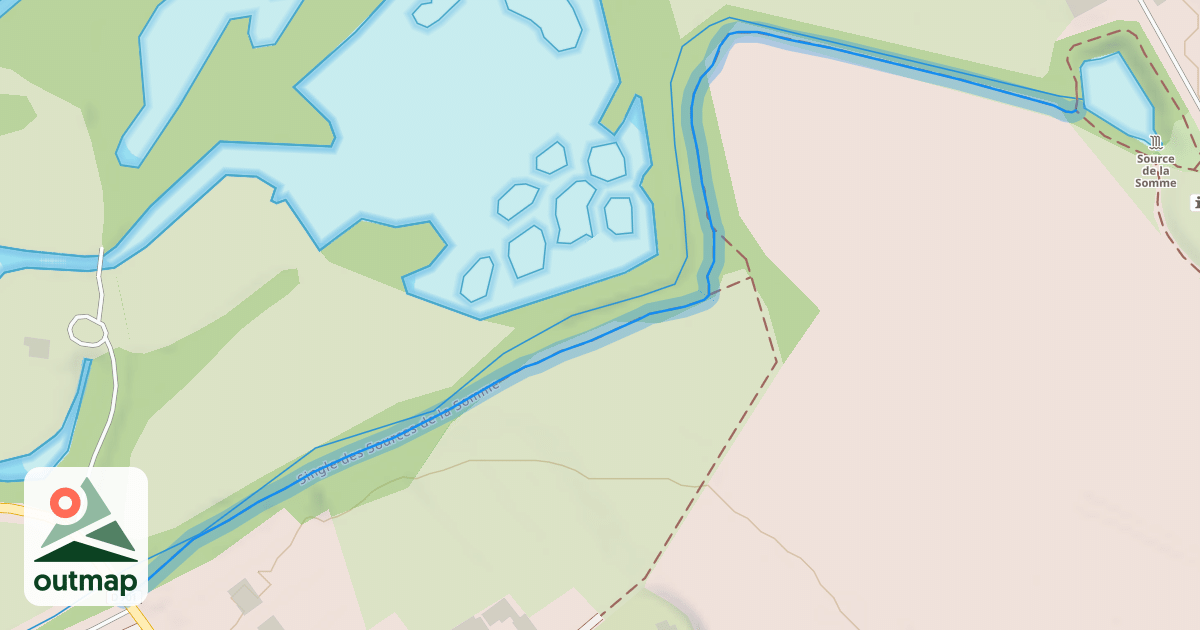 Map of Single des Sources de la Somme