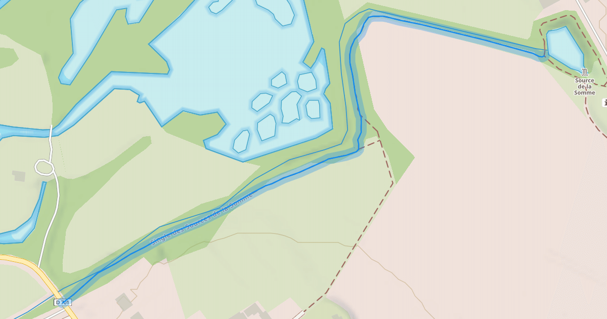 Map preview of Single des Sources de la Somme