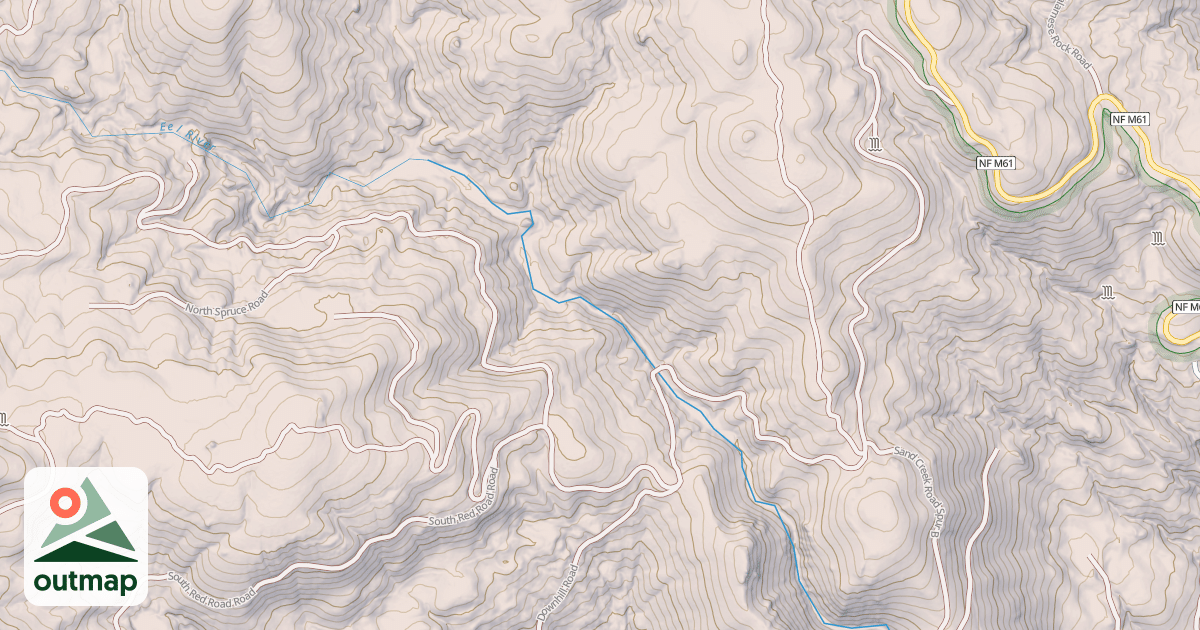 Map of SOUTH RED ROCK