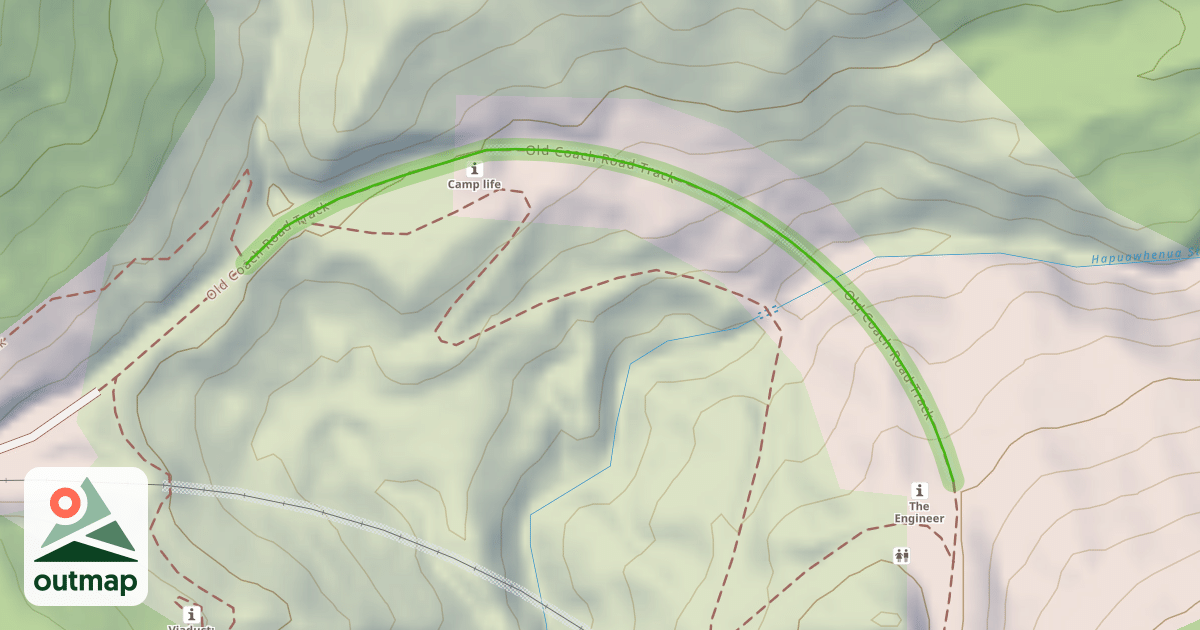 Map of Old Coach Road Track